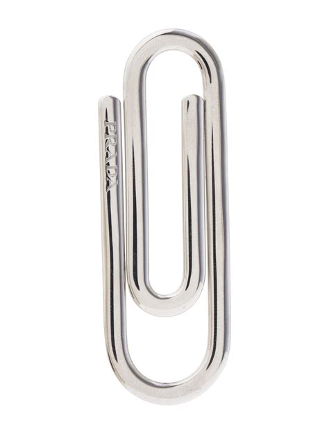 prada silver clip|prada paper clips.